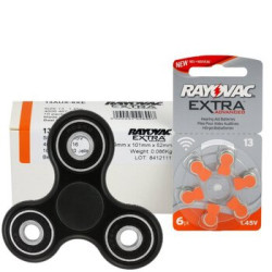120 x baterie do aparatów słuchowych Rayovac Extra Advanced 13 MF + spinner Get BEE