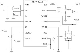 Radiation-hardened, QMLP, 4.5V to 14V input 6A synchronous step-down converter