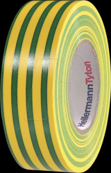 710-00157 General purpose PVC insulation tape 19mm x 20m green/yellow