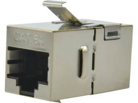 Łącznik modularny keystone 2xRJ45 8P8C kat.6A ekranowany FTP