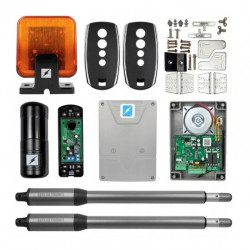 Napęd do bramy dwuskrzydłowej ETM-01 Light 150kg 2m 16mm/s 24V - wysuw 30cm