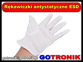 Rękawiczki antystatyczne ESD L nakrapiane
