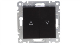 Lumina Łącznik Żaluzjowy Monostabilny (Zwierny) Czarny Wl0323