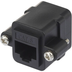Renkforce RF-4712202 Networks Adapter CAT 6 Black RJ45 socket to RJ45 socket