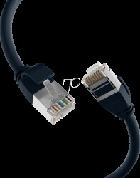 K5547SW.1,5 Cat.6a patch cable, U/FTP, ultraflex, 1.5 m, black