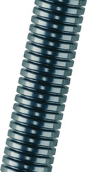 Plastic corrugated hose, inside Ø 12 mm, outside Ø 15.8 mm, BR 35 mm, PA, gray, 1 0233 201 012