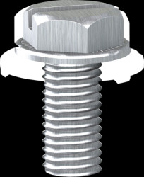 Mounting screw, silver, for enclosure, AF1VA410
