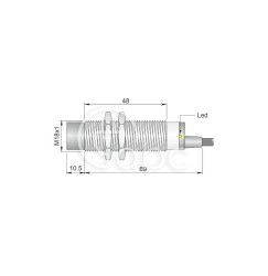 Czujnik indukcyjny SI18-DCE16 PNP NO LC5, I18000471