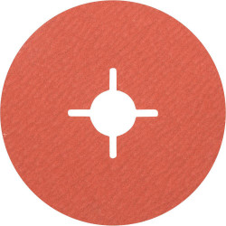 PFERD 64138111 Corundum fibre Disc 115mm cool grind on stainless steel