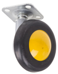 Koło samonastawne średnica kabla 50mm Płyta RS PRO 50kg wysokość całkowita 68mm