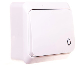 Prima Przycisk dzwonek mechanizm z pełną obudową biały IP20 przycisk 1x WNt-101P WDE001012