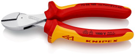 Knipex długość 160 mm gr. cięcia: 4.8mm VDE Stal elektryczna chromowo-wanadowa