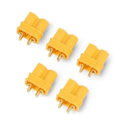 Gniazdo XT30U-F - złącze żeńskie wysokoprądowe - 5szt.