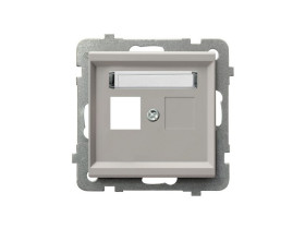 SONATA Obudowa gniazda pojedynczego typu keystone prosta GPK-1R/p/82 OSPEL