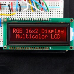 RGB backlight negative LCD 16x2 + extras (RGB on black)