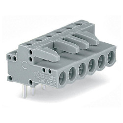 WAGO 232-235 Female MCS-MIDI 5P 5mm Angled Solder Pins