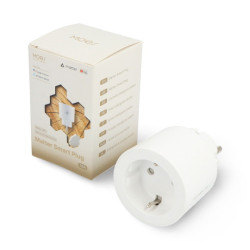 Tuya - inteligentne gniazdko WiFi/Matter 16A z pomiarem energii - Moes MWP-EU16M-WH