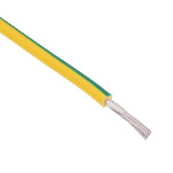 Yellow/Green UL1015 14AWG 41/0.25mm Tinned Copper Stranded Wire (price per metre)