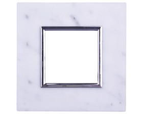 DANTE Ramka pojedyncza kamień BIANCO 4504481