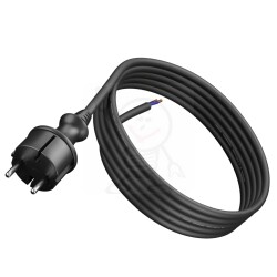 Pp 1,5m OW 2x1,5 mm2 czarny H07RN-F 2411
