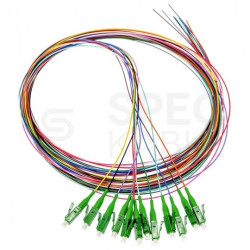 Pigtail światłowodowy FO SM LC/APC 9/125 G.657A1 Semi Tight 0.9mm LSZH kolorowe 2m 12szt PFOT