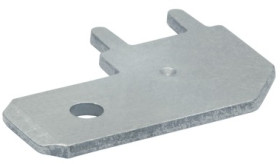 Faston plug, 6.3 x 0.8 mm, L 16 mm, uninsulated, angled, 2035