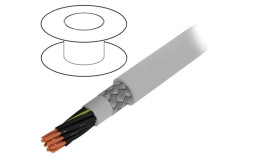 470121Cy-Ge033 Przewód Na Rolce 100M Pro-Met 12G1mm2 Pvc Ciemnoszary 300V/500V