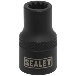 Sealey VSE0490 Brake Caliper Socket, 3/8&quot;Sq Drive 8mm 11-Point Profile