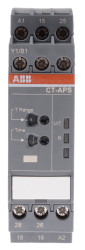 Timer Relay Szyna DIN 24 → 240 V ac, 24 → 48V dc DPDT 2-stykowy ABB SPDT 0.05 s → 300h