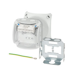 Skrzynka zaciskowa Polipropylen 62 x 93 x 93mm Szary IP66 HENSEL