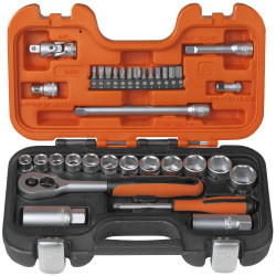Bahco S330 1/4&quot; &amp; 3/8&quot; Socket Set - 34pc