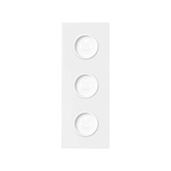 Panel 3-krotny biały mat Simon 100