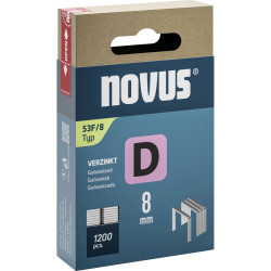 Novus 042-0789 Flat Wire Clips 1200 pieces 8x11.3mm for Tackers