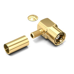 Złącze koncentryczne Montaż na kablu Męski 50Ω typ złącza Złącze SMB Połączenie zagniatane typ kabla RG316