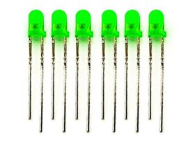 3mm LED - zielona (10 sztuk)