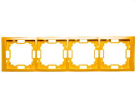 Simon Basic Neos Ramka poczwórna słoneczny BMRC4/034