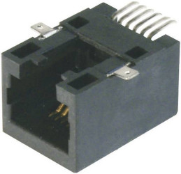 Gniazdo do zabudowy RJ12 TRU COMPONENTS TC-A-20041-LP/SMT-A-203 1586536 1 szt.