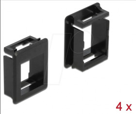 86761 Keystone holder for case, 4 pieces, black