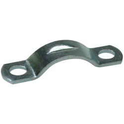 Strain relief clamp, two lobe, max. bundle Ø 6 mm, steel, galvanized, silver, (L x W x H) 23 x 6 x 1.5 mm, 1437003