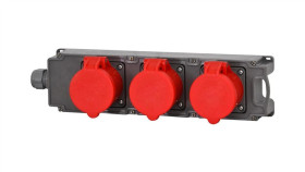 Rozdzielnica Tribox - Gniazda 16A 5P, 2X32a 5P