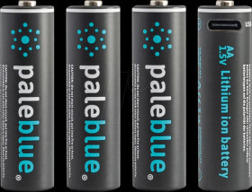 Lithium-ion battery, AA, 1.5 V, 1700 mAh, USB-C, pack of 4