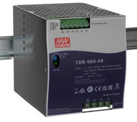 Zasilacz szyny DIN TDR I wy 20 A MEAN WELL 1 -wyjściowy 550V ac AC 70 °C 55V dc -30 °C DC Tryb przełączany 960 W