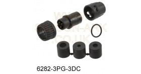 Circular connector 3-way (6282-3PG-3DC) - Switchcraft conxall