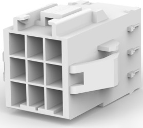 Connector, 9 pole, pitch 3.96 mm, straight, natural, 5-177911-1