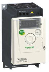 Napęd o zmiennej prędkości 0,75 kW 3-fazowy 200 → 240 V 4,2 A RS 485 0.5 → 400Hz ATV 12 Modbus Silniki