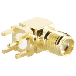BKL 0409071 SMA Female PCB Mount 90&#xB0; 50 Ohm Gold-plated