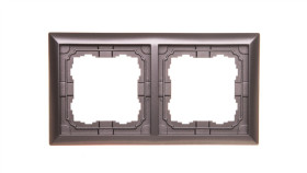 Kos66 Ramka Podwójna Grafit 666082