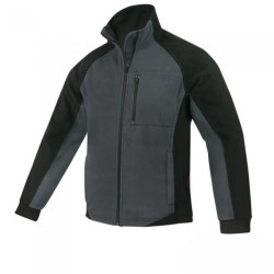 POLAR BHP Bluza robocza polarowa BARDZO CIEPŁA 400G GREY Szara Rozmiar XXL