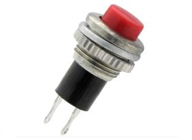 PRZEŁĄCZNIK OKRĄGŁY 9mm MONOSTABILNY OFF CZERWONY MKX