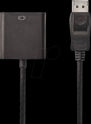 CCGP37250BK02 Cable, DisplayPort male > DVI-D 24 + 1 female, 0,2 m, black